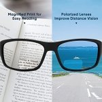 KastKing Ellijay Bifocal Polarized Sunglasses, Bi-Focal x1.5 x2.0 x2.5 Magnifications, Wrap Sport Reader Sunglasses - Image 9