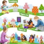 Magnetic Blocks - Build Mine Magnet World Magic Portal Set, Magnetic Tiles Building Blocks Toddler Toys STEM Sensory Outdoor Toys for 3+ Year Old Boys & Girls, Creative Kids Games Kids Toys - Image 12