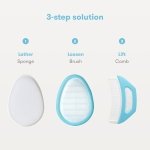 The 3-Step Cradle Cap System by Fridababy | DermaFrida the FlakeFixer | Sponge, Brush, Comb and Storage Stand for Babies with Cradle Cap - Image 5
