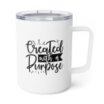 Faith Culture - Created with a Purpose Christian - Insulated Coffee Mug, 10oz - Image 2