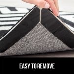 Gorilla Grip Rug Gripper, 8 Pack, Carpet Sticky Pads for Curling Corners and Sides, Keeps Area Rugs in Place, Reusable Dual-Sided Pad Grips Floor Under Area Rugs, Holds Carpets Down on Hardwood Floors - Image 5
