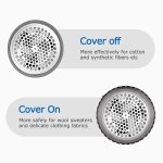 BEAUTURAL Lint Remover Fabric Shaver and Sweater Defuzzer with 2-Speeds, 2 Replaceable Stainless Steel Blades, Battery Operated - Image 7