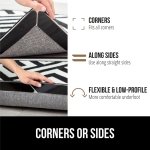 Gorilla Grip Rug Gripper, 8 Pack, Carpet Sticky Pads for Curling Corners and Sides, Keeps Area Rugs in Place, Reusable Dual-Sided Pad Grips Floor Under Area Rugs, Holds Carpets Down on Hardwood Floors - Image 7