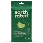 Earth Rated Pet Eye Wipes, Hypoallergenic Eye Wipes for Dogs & Cats to Remove and Reduce Tear Stains & Eye Discharge, Fragrance Free, 70 Count