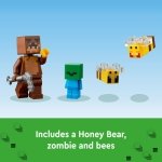 LEGO Minecraft The Bee Cottage 21241 Building Set - Construction Toy with Buildable House, Farm, Baby Zombie, and Animal Figures, Game Inspired Birthday Gift Idea for Boys and Girls Ages 8+ - Image 2