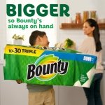 Bounty Select-A-Size Paper Towels, 8 Triple Rolls, White, 135 Sheets Per Roll - Image 5