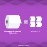 Cottonelle Ultra Comfort Toilet Paper, Strong Toilet Tissue, 12 Mega Rolls (12 Mega Rolls = 48 Regular Rolls), 244 Sheets per Roll, Packaging May Vary - Image 7