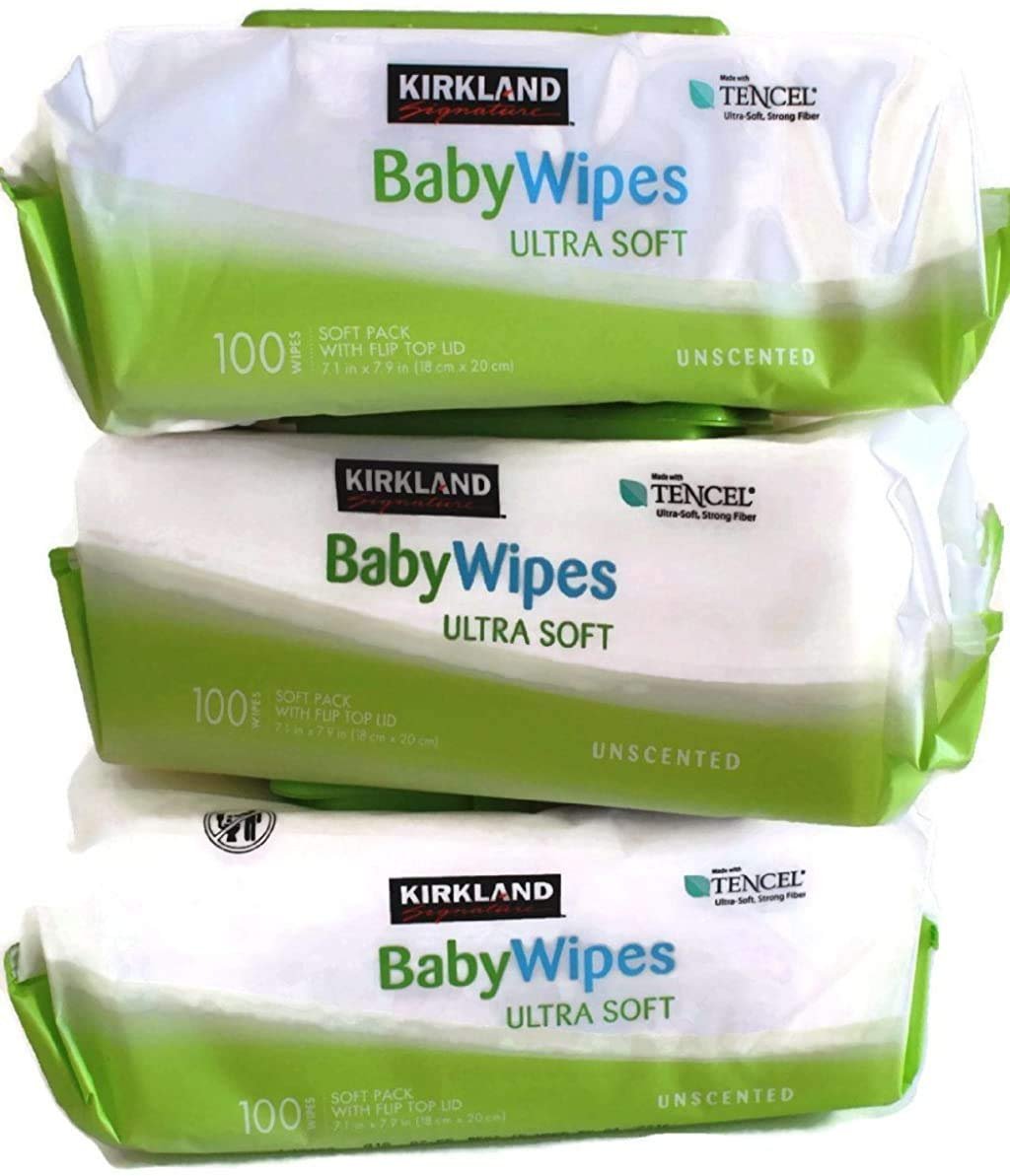 Version 1.0.0 Kirkland Signature Baby Wipes, Ultra-Soft, Unscented, 100 Count Wipes Pack of 6 - Image 1