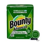 Worldwide Nutrition Bundle Compatible with Bounty Advanced Paper Towel 12 Rolls - Select-A-Size - Superior Absorbency, Strength & Durability - 2-Ply of 101 Sheets Paper Towel Roll Size with Keychain