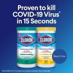 Clorox Disinfecting Wipes, Multi-Pack of 3 Canisters, 2 Crisp Lemon and 1 Fresh Scent - Image 6