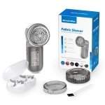 BEAUTURAL Lint Remover Fabric Shaver and Sweater Defuzzer with 2-Speeds, 2 Replaceable Stainless Steel Blades, Battery Operated - Image 2
