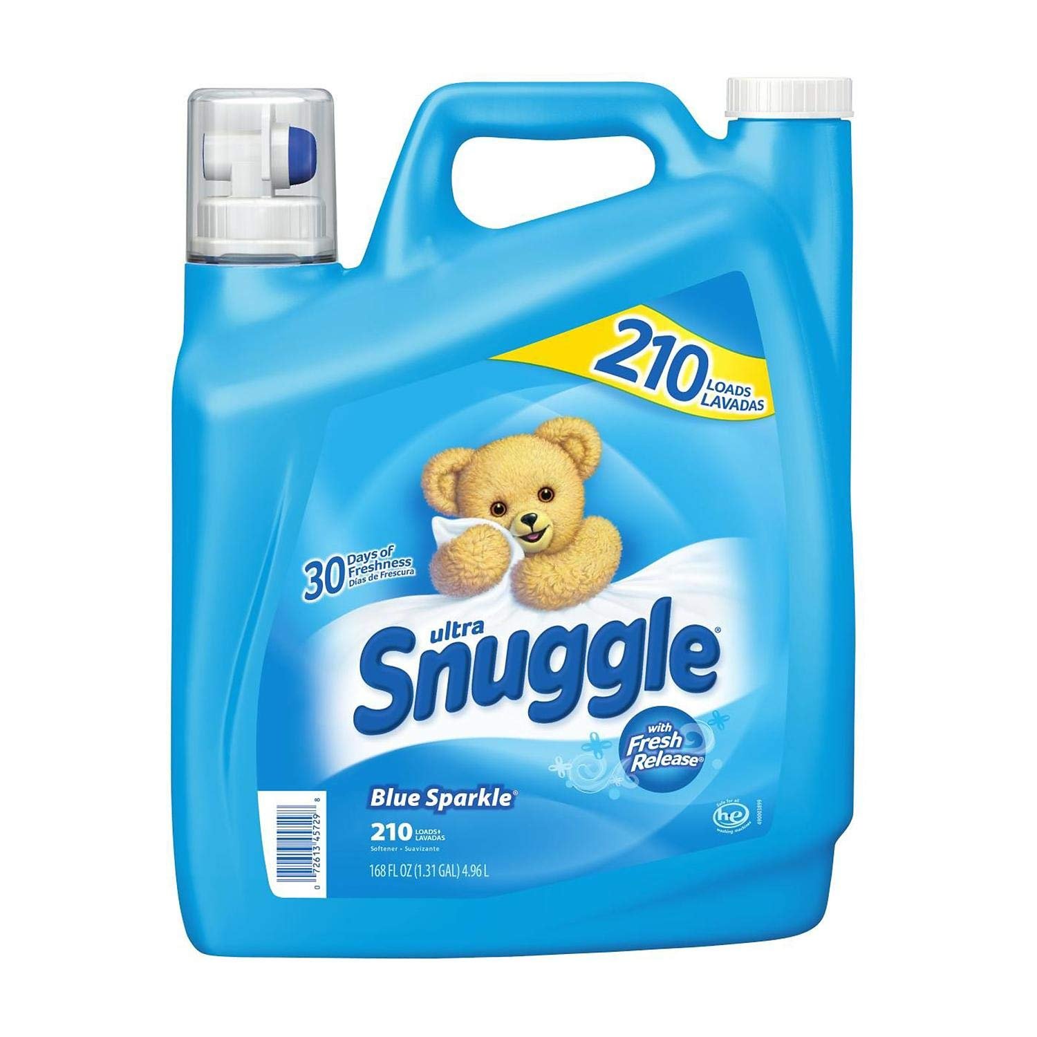 Version 1.0.0 Snuggle Blue Sparkle Fabric Softener (210 Loads, 168 oz.) - Image 1