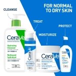 CeraVe Moisturizing Cream, Daily Face, Hands, & Body Cream Moisturizer for Dry Skin With Hyaluronic Acid and Ceramides for Women and Men. Sensitive skin, Oil-free, Non-comedogenic, Fragrance-Free, 539 Grams - Image 4