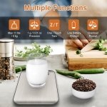 CROWNFUL Food Scale, 11lb Digital Kitchen Scales Weight Ounces and Grams for Cooking and Baking, 6 Units with Tare Function (Battery Included) - Image 8