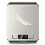 CROWNFUL Food Scale, 11lb Digital Kitchen Scales Weight Ounces and Grams for Cooking and Baking, 6 Units with Tare Function (Battery Included)