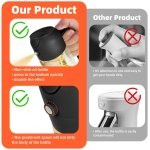 TrendPlain 16oz Oil Dispenser Bottle for Kitchen - 2 in 1 Olive Oil Dispenser and Oil Sprayer - 470ml Olive Oil Bottle - Oil Sprayer for Cooking, Kitchen, Salad, Barbecue Black - Image 3