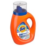 Tide Plus Ultra OXI White and Bright Liquid Laundry Detergent, Advanced Stain Removal and Whitening Power, Safe on Colors, 1.24 L, 29 Loads - Image 3