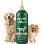 Earth Rated Coat-Specific 3-in-1 Double-Coated Dog & Puppy Shampoo, Conditioner & Deodorizer, Formulated to Tackle Tangles and Shedding, Refreshing White Tea & Basil Scent, 473 ml.