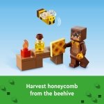 LEGO Minecraft The Bee Cottage 21241 Building Set - Construction Toy with Buildable House, Farm, Baby Zombie, and Animal Figures, Game Inspired Birthday Gift Idea for Boys and Girls Ages 8+ - Image 5