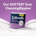 Cottonelle Ultra Comfort Toilet Paper, Strong Toilet Tissue, 12 Mega Rolls (12 Mega Rolls = 48 Regular Rolls), 244 Sheets per Roll, Packaging May Vary - Image 5