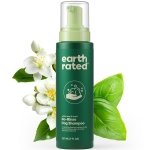 Earth Rated No-Rinse Dog Shampoo, Convenient Waterless Dog & Puppy Shampoo for Cleaning, Conditioning & Detangling, for All Coat Types, Refreshing White Tea & Basil Scent, 207 ml.
