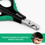 Candure Cat Nail Clippers Stainless Steel Cat Claw Trimmers for Rabbits,Guinea Pigs, Birds, Puppies, Kittens and Small Animals- Pet Nail Clippers for Professional and Home Use (Black) - Image 8