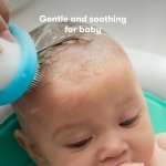 The 3-Step Cradle Cap System by Fridababy | DermaFrida the FlakeFixer | Sponge, Brush, Comb and Storage Stand for Babies with Cradle Cap - Image 4