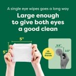 Earth Rated Pet Eye Wipes, Hypoallergenic Eye Wipes for Dogs & Cats to Remove and Reduce Tear Stains & Eye Discharge, Fragrance Free, 70 Count - Image 6