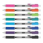 TUL Retractable Gel Pens, Bullet Point, 0.5 mm, Gray Barrel, Assorted Bright Ink Colors, Pack Of 8 - Image 8