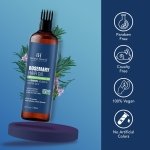 Botanic Hearth 100% Pure Rosemary Oil For Hair Infused With Biotin 6.7 Fl oz | Hair strengthening Treatment | Nourishing & Volumizing | With Jojoba Oil & Castor Oil | Non GMO Verified - Image 3