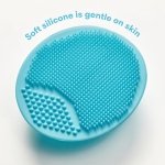 FridaBaby Baby Bath Silicone Brush DermaFrida The Skin Soother Baby Essential for Dry Skin, Cradle Cap and Eczema (2 Pack) - Image 4