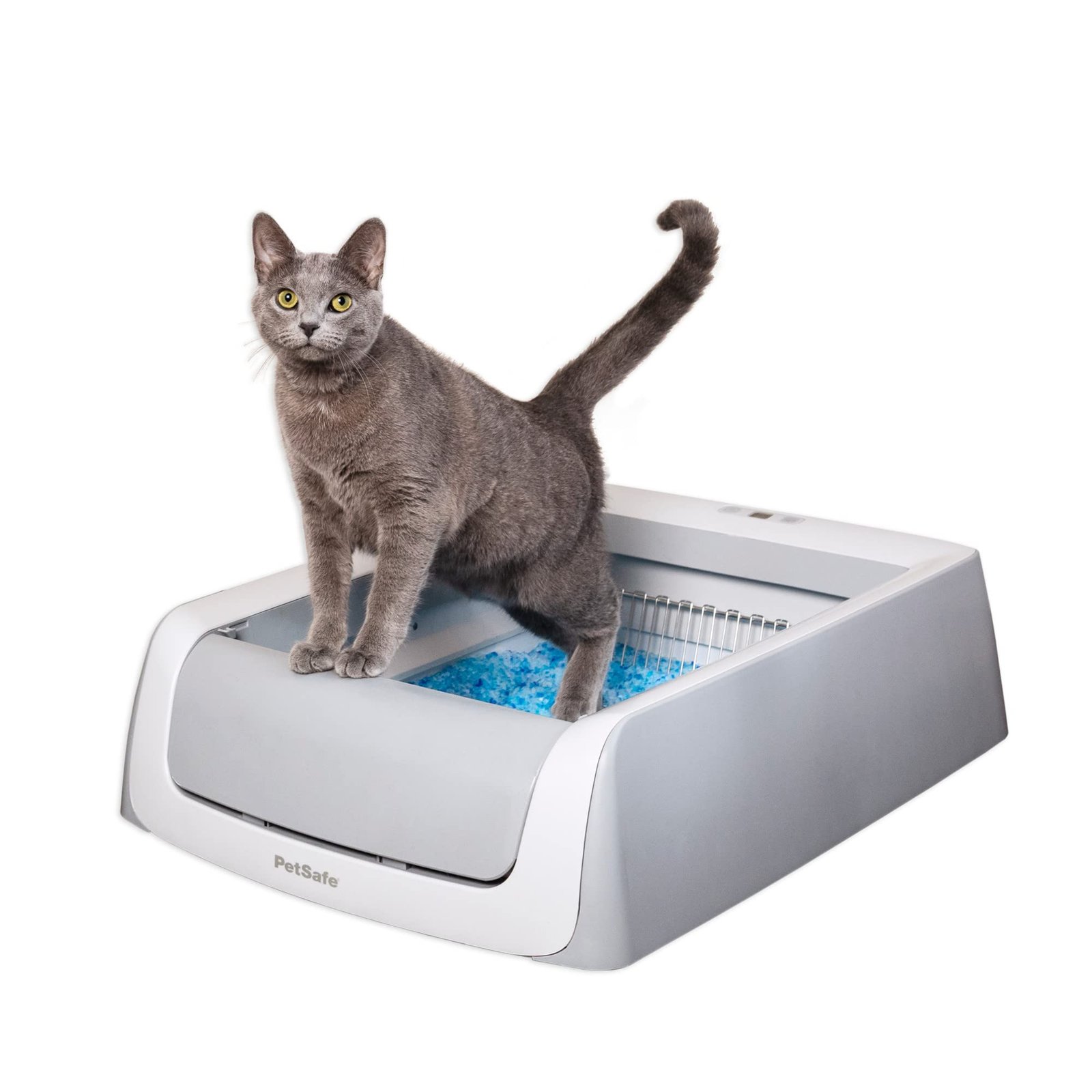 PetSafe ScoopFree Automatic Self-Cleaning Cat Litter Box – Includes Disposable Trays with Crystal Litter, Uncovered