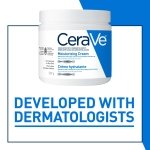 CeraVe Moisturizing Cream, Daily Face, Hands, & Body Cream Moisturizer for Dry Skin With Hyaluronic Acid and Ceramides for Women and Men. Sensitive skin, Oil-free, Non-comedogenic, Fragrance-Free, 539 Grams - Image 5