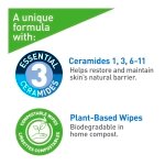 CeraVe Hydrating Makeup Removing Plant-Based 25 Ultra-Gentle Wipes | Cleanses Waterproof Mascara, Hydrates and Removes makeup | With 3 Essential Ceramides | Developped with Dermatologists - Image 5