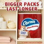 Charmin Toilet Paper, Ultra Strong, 24 Triple Rolls = 72 Regular Rolls, 187 Sheets Per Roll - Image 3