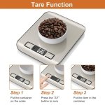 CROWNFUL Food Scale, 11lb Digital Kitchen Scales Weight Ounces and Grams for Cooking and Baking, 6 Units with Tare Function (Battery Included) - Image 6