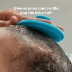 FridaBaby Baby Bath Silicone Brush DermaFrida The Skin Soother Baby Essential for Dry Skin, Cradle Cap and Eczema (2 Pack) - Image 5