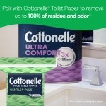 Cottonelle GentlePlus Flushable Wet Wipes with Aloe & Vitamin E, Adult Wet Wipes, 1 Refill Pack, 168 Total Wipes - Image 3