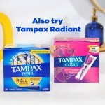 Tampax, Pearl Tampons, Plastic Applicator, Regular Absorbency, 50 Count - Image 2
