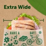 Ziploc Paper Sandwich & Snack Bags, Recyclable & Sealable with Fun Designs, 50 Count - Image 3