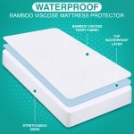 Utopia Bedding Waterproof Mattress Protector Queen Size, Viscose Made from Bamboo Mattress Cover, Breathable, Fitted Style with Stretchable Pockets - Image 6