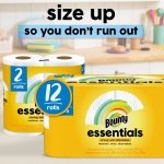 Bounty Essentials Select-A-Size Paper Towels, White, 2 Double Rolls = 4 Regular Rolls - Image 5