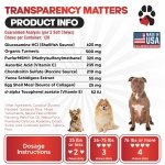 Glucosamine for Dogs Hip and Joint Supplement - Safe Joint Support for Dogs - Dog Joint Supplement with Glucosamine Chondroitin MSM Turmeric - 120 Joint Care Chews for Dogs ActivTreats - Image 3