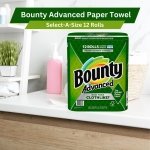 Worldwide Nutrition Bundle Compatible with Bounty Advanced Paper Towel 12 Rolls - Select-A-Size - Superior Absorbency, Strength & Durability - 2-Ply of 101 Sheets Paper Towel Roll Size with Keychain - Image 8