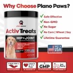 Glucosamine for Dogs Hip and Joint Supplement - Safe Joint Support for Dogs - Dog Joint Supplement with Glucosamine Chondroitin MSM Turmeric - 120 Joint Care Chews for Dogs ActivTreats - Image 6
