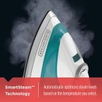 Black+Decker Lightweight Steam Iron, 1200 Watt Clothing Iron, Teal, IR0820C - Image 7