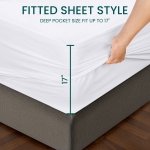 Utopia Bedding Waterproof Mattress Protector Queen Size, Viscose Made from Bamboo Mattress Cover, Breathable, Fitted Style with Stretchable Pockets - Image 5
