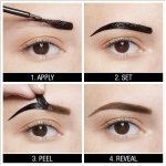 Maybelline New York Eyebrow Tint, With Tip Brush Applicator, Peel Off Formula, Tattoo Brow Longlasting Tint, Waterproof & Smudge Proof, Dark Brown, 4.9 ml - Image 2