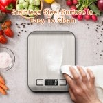 CROWNFUL Food Scale, 11lb Digital Kitchen Scales Weight Ounces and Grams for Cooking and Baking, 6 Units with Tare Function (Battery Included) - Image 2