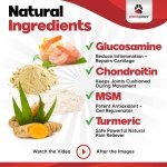 Glucosamine for Dogs Hip and Joint Supplement - Safe Joint Support for Dogs - Dog Joint Supplement with Glucosamine Chondroitin MSM Turmeric - 120 Joint Care Chews for Dogs ActivTreats - Image 4